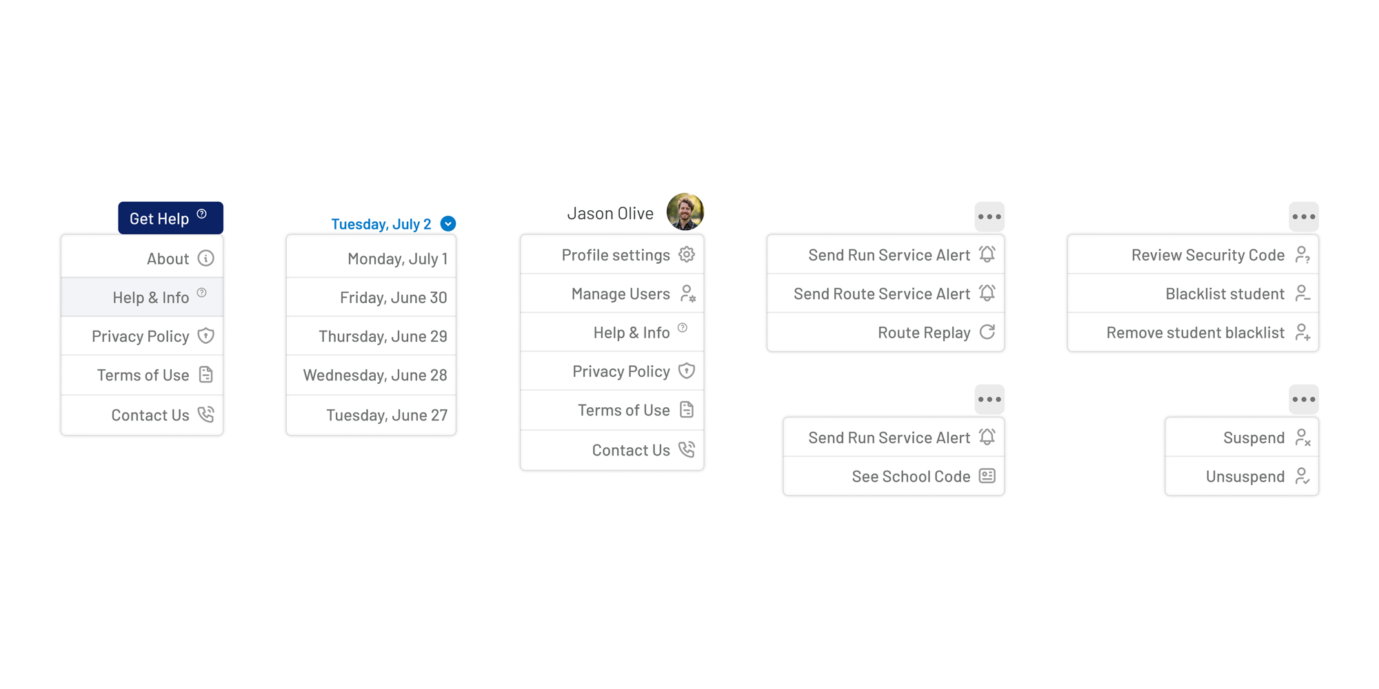 Design System - Dropdowns